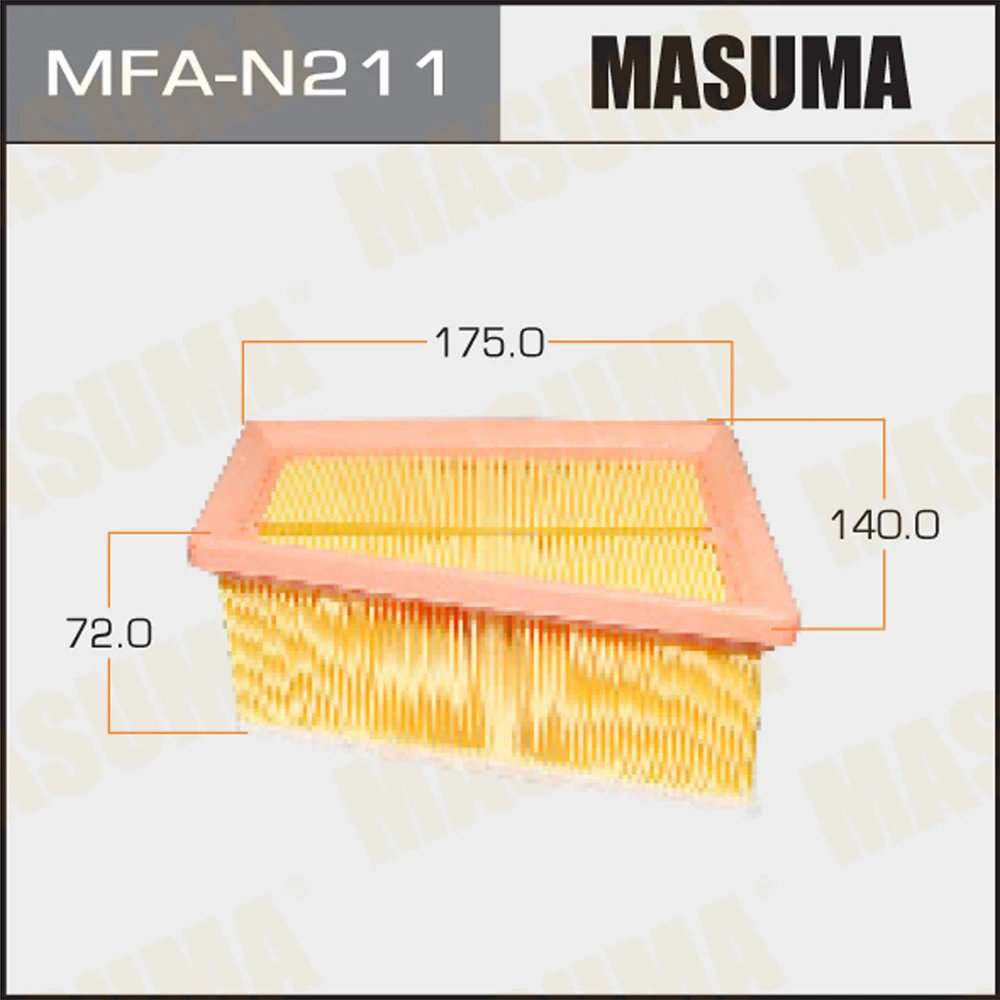 Фильтр воздушный Masuma MFA-N211