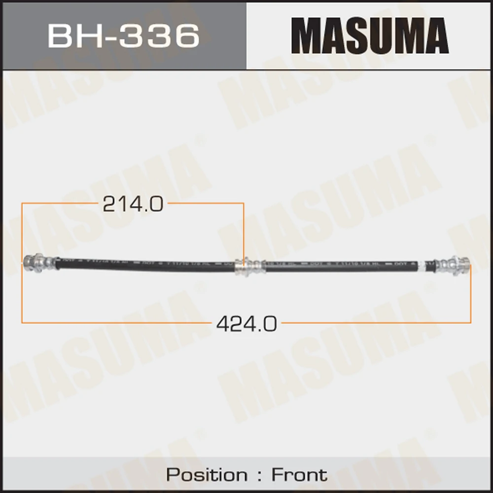 Шланг тормозной Masuma BH-336