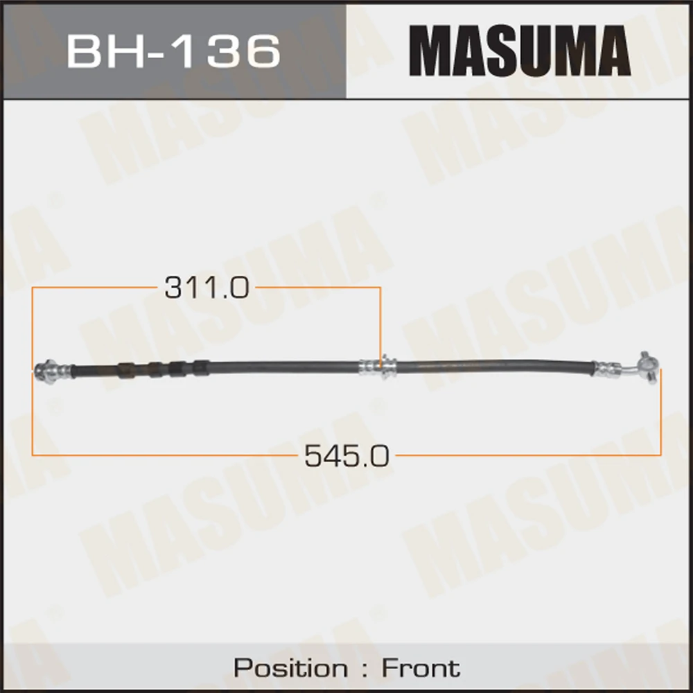Шланг тормозной Masuma BH-136