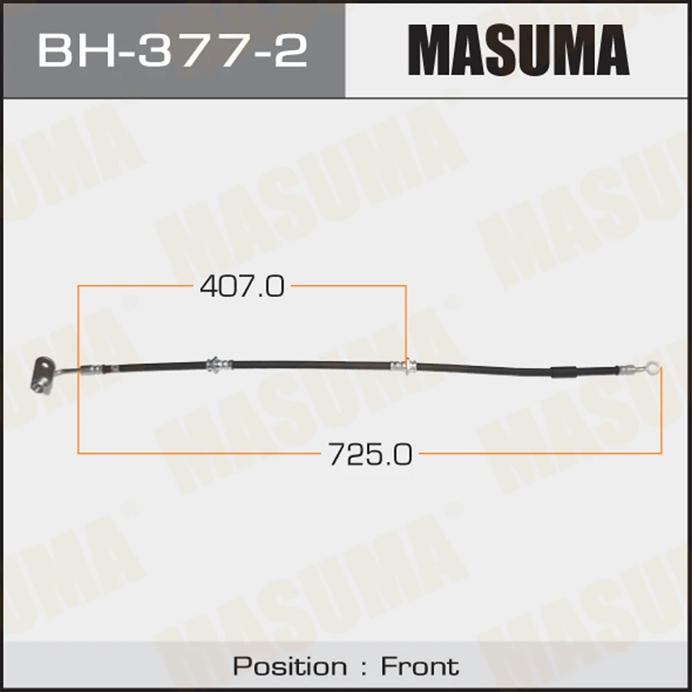 Шланг тормозной Masuma BH-377-2