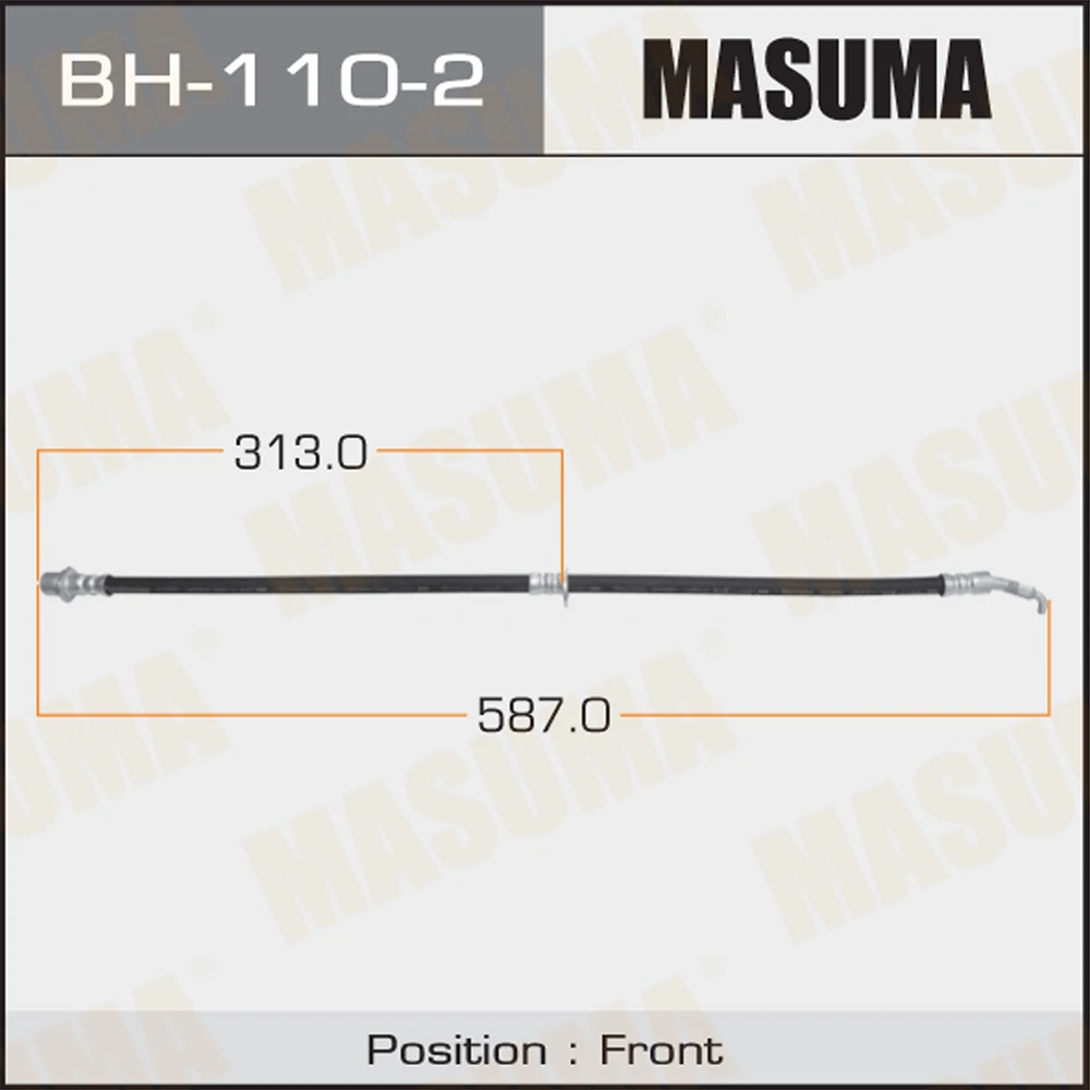 Шланг тормозной Masuma BH-110-2