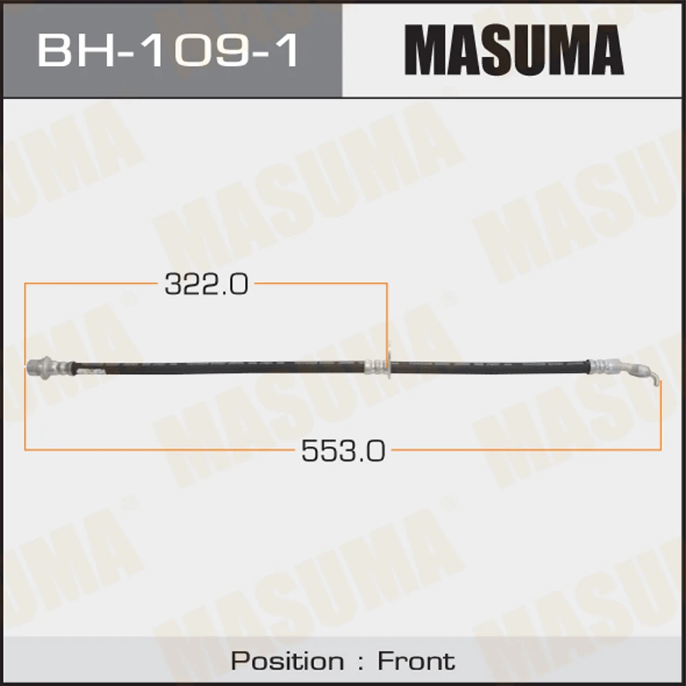 Шланг тормозной Masuma BH-109-1
