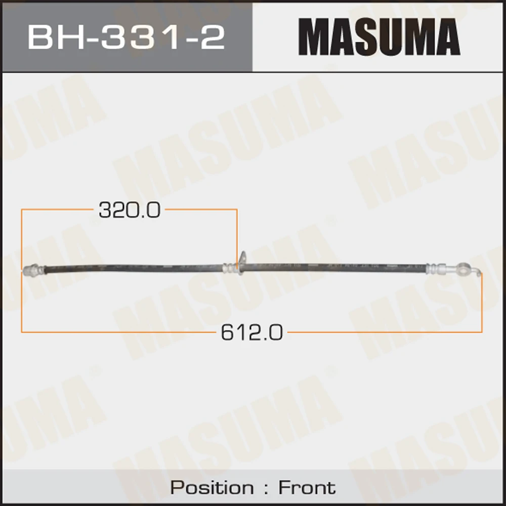 Шланг тормозной Masuma BH-331-2