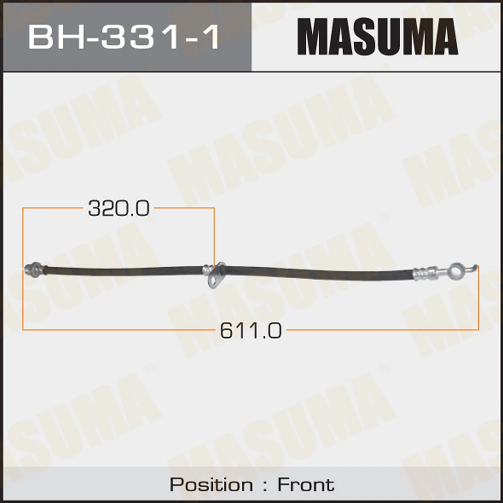 Шланг тормозной Masuma BH-331-1