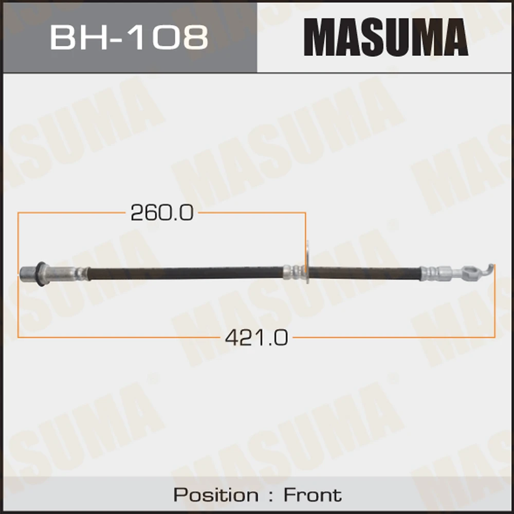 Шланг тормозной Masuma BH-108