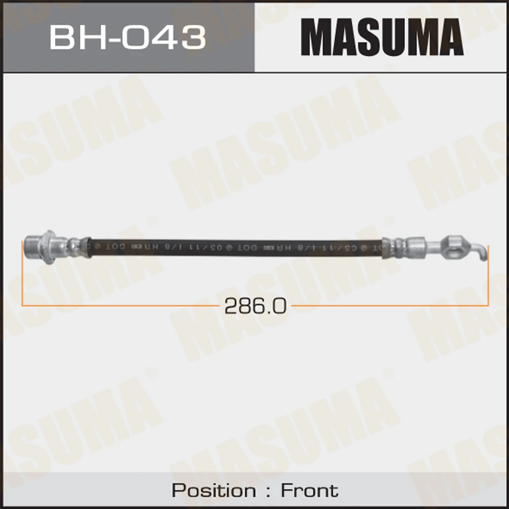 Шланг тормозной Masuma BH-043
