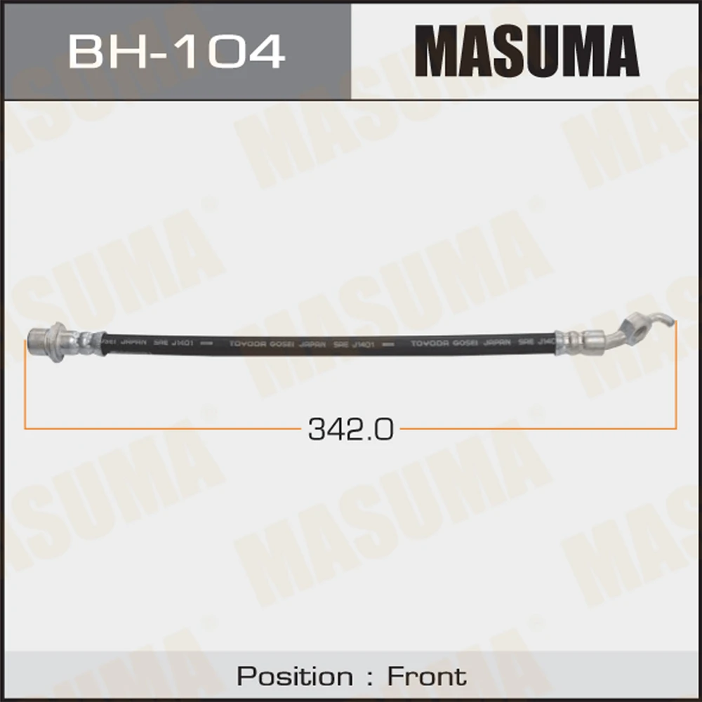 Шланг тормозной Masuma BH-104