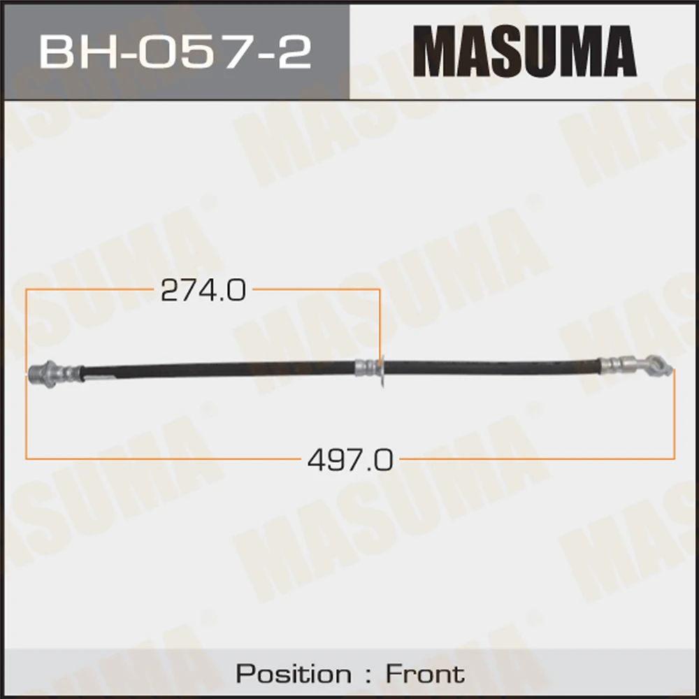 Шланг тормозной Masuma BH-057-2