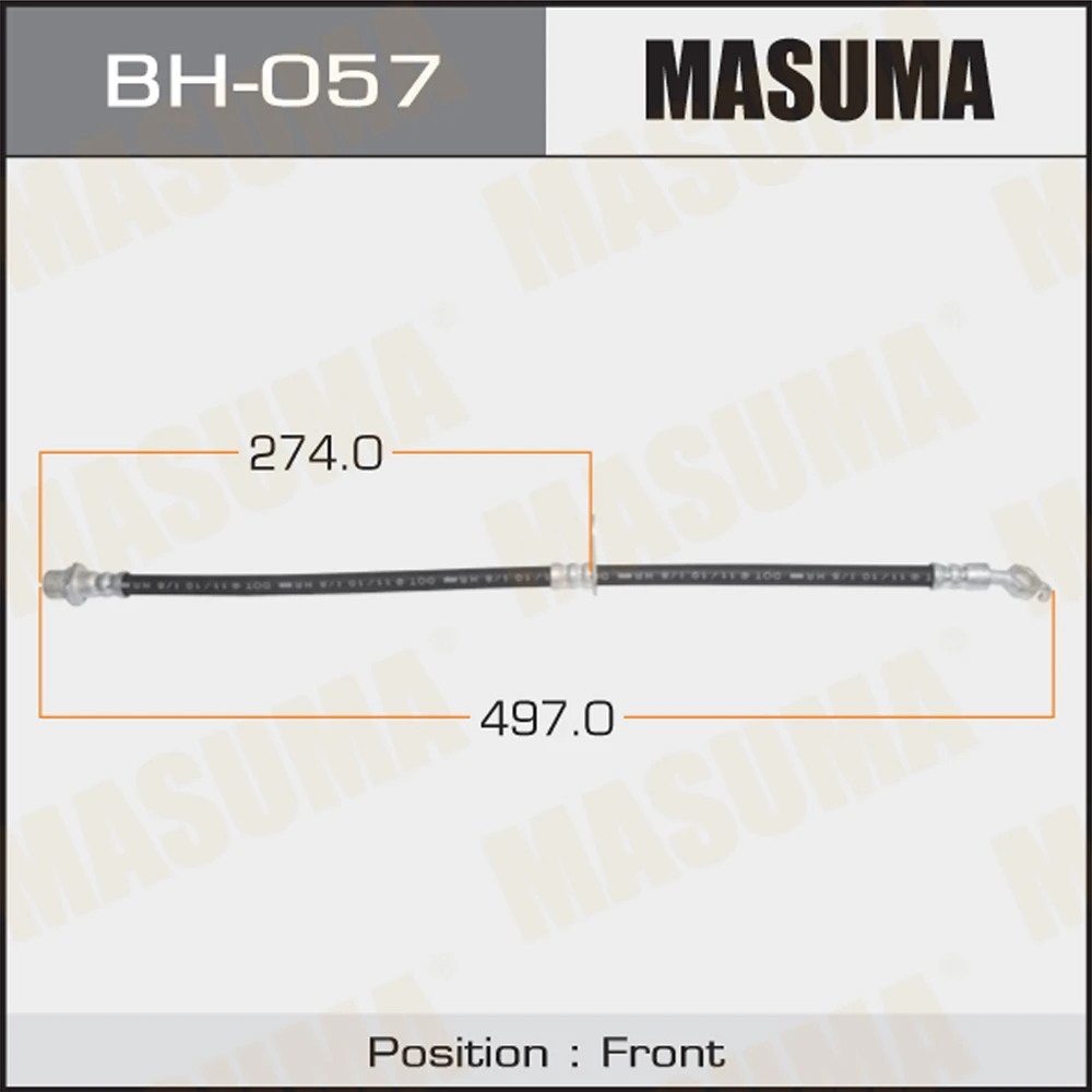 Шланг тормозной Masuma BH-057
