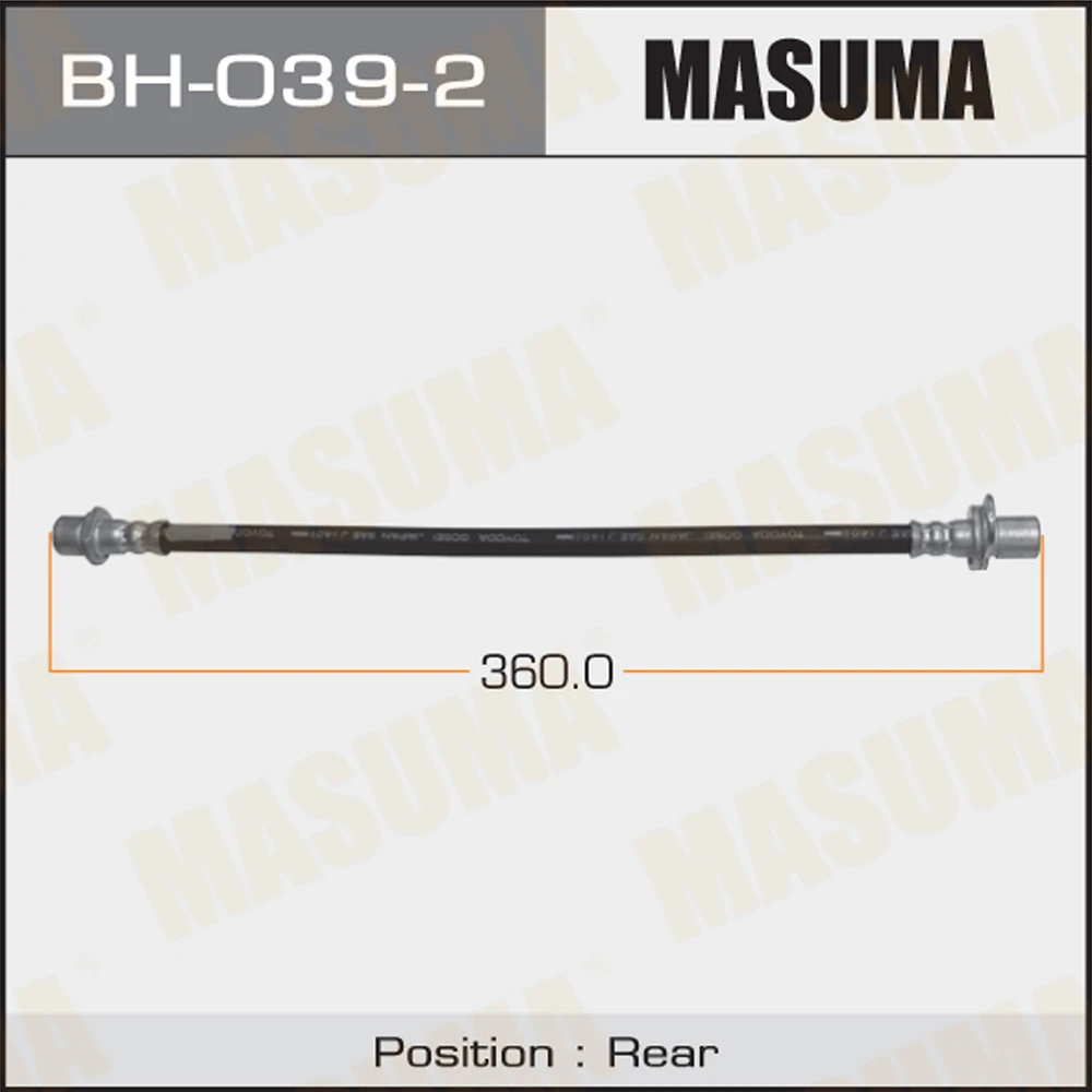 Шланг тормозной Masuma BH-039-2