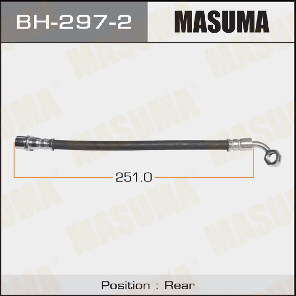 Шланг тормозной Masuma BH-297-2