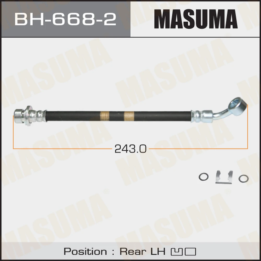 Шланг тормозной Masuma BH-668-2