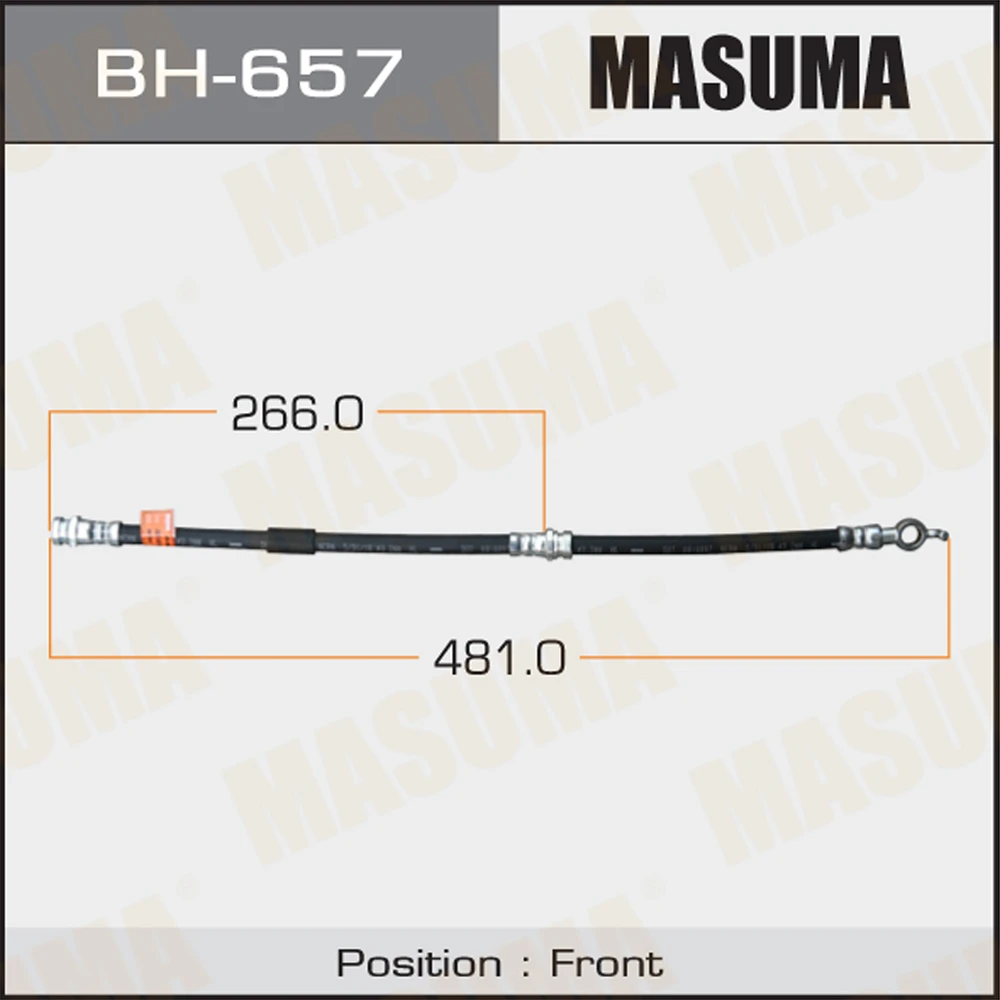 Шланг тормозной Masuma BH-657