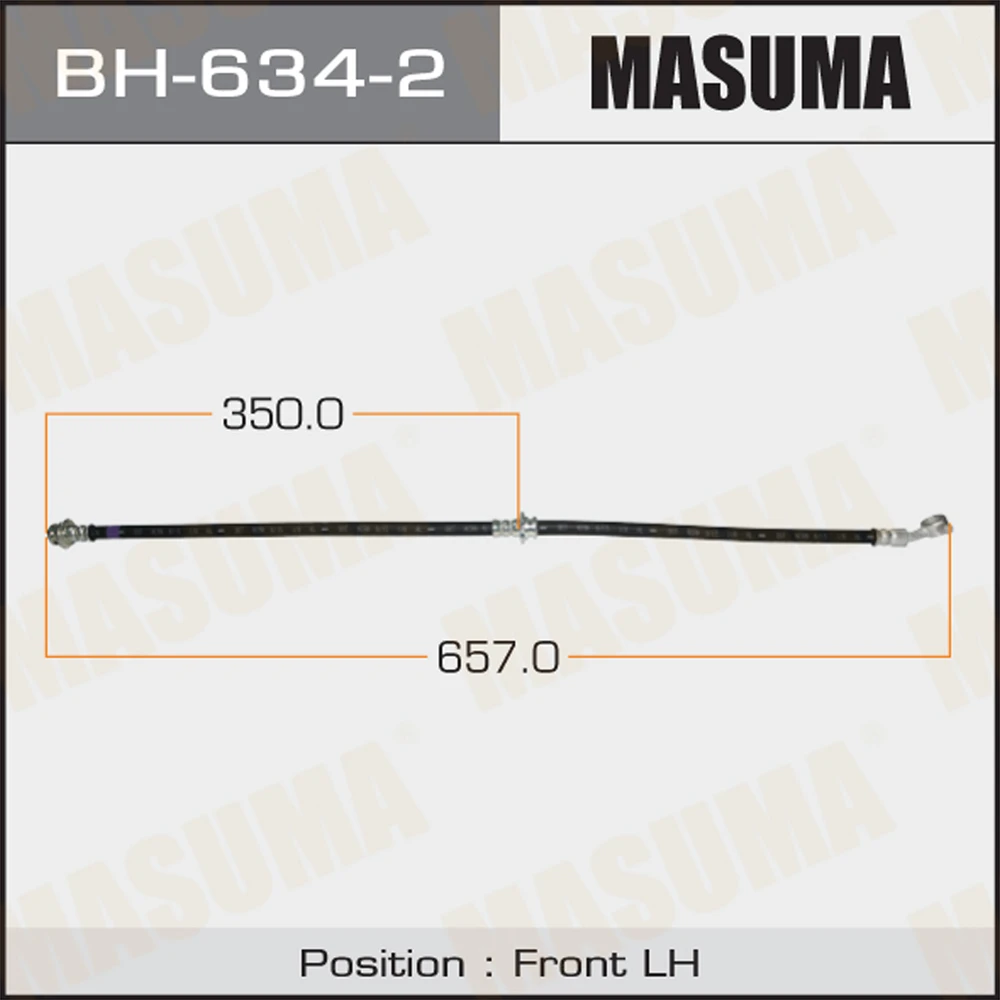 Шланг тормозной Masuma BH-634-2