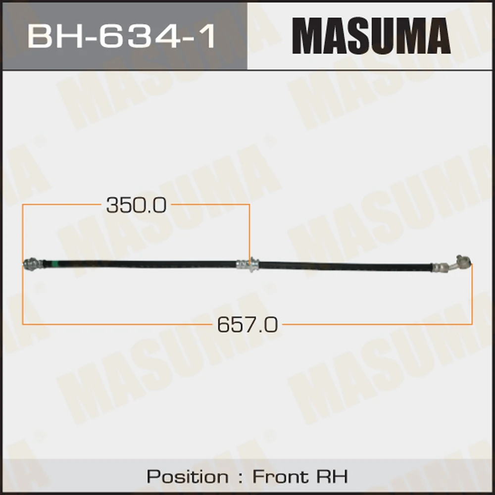 Шланг тормозной Masuma BH-634-1