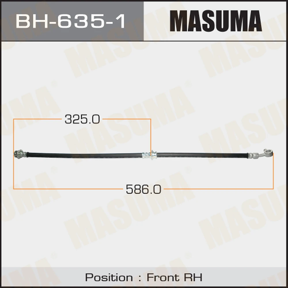 Шланг тормозной Masuma BH-635-1