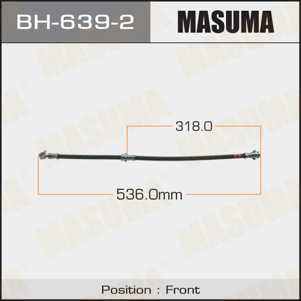 Шланг тормозной Masuma BH-639-2