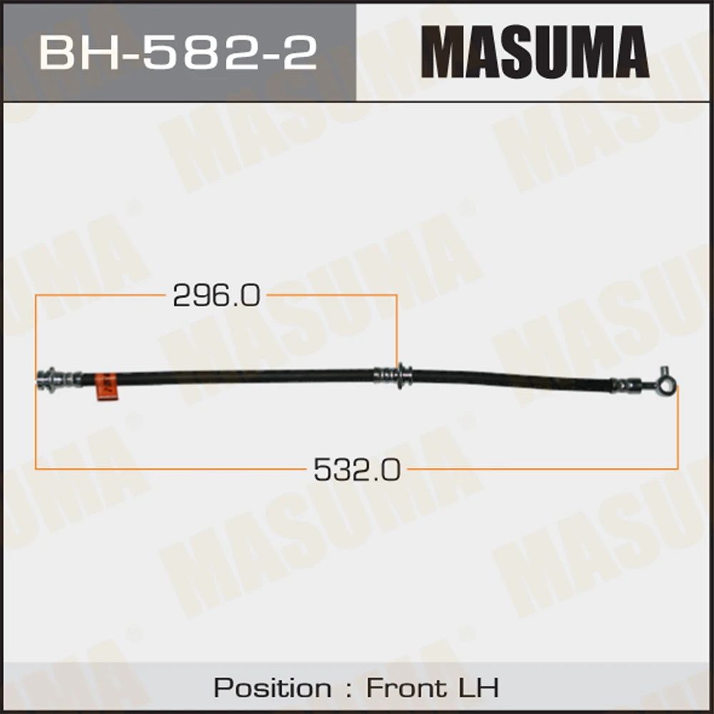 Шланг тормозной Masuma BH-582-2