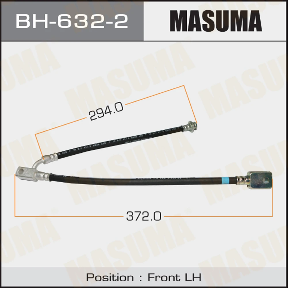 Шланг тормозной Masuma BH-632-2