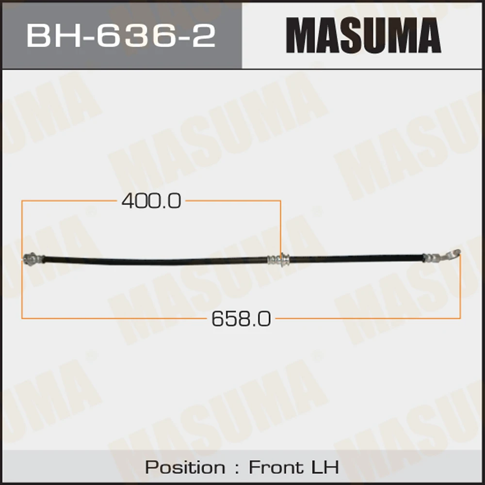 Шланг тормозной Masuma BH-636-2