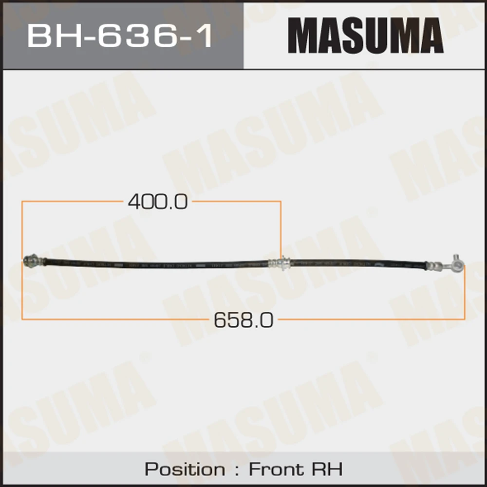Шланг тормозной Masuma BH-636-1