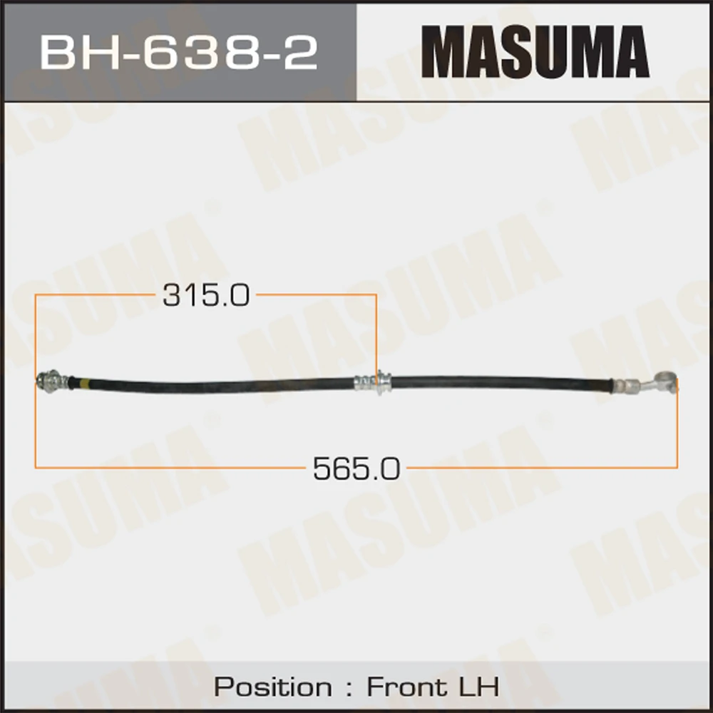 Шланг тормозной Masuma BH-638-2