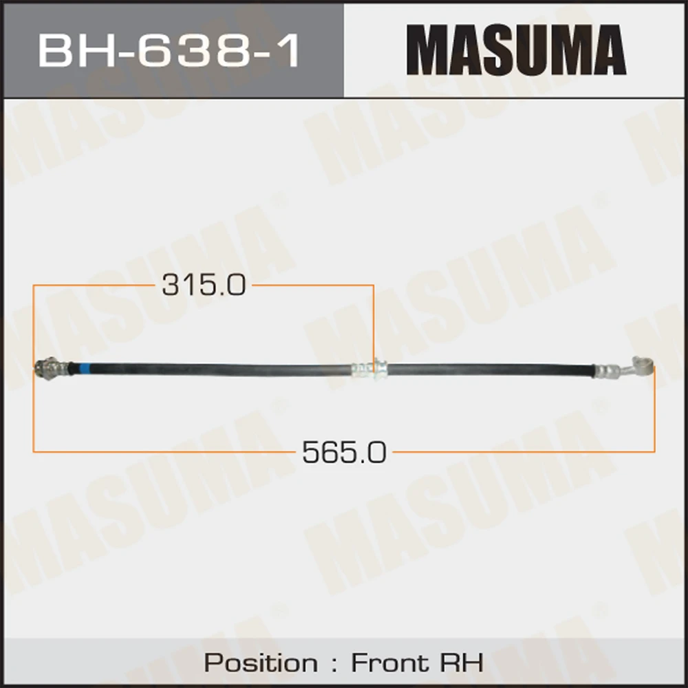 Шланг тормозной Masuma BH-638-1