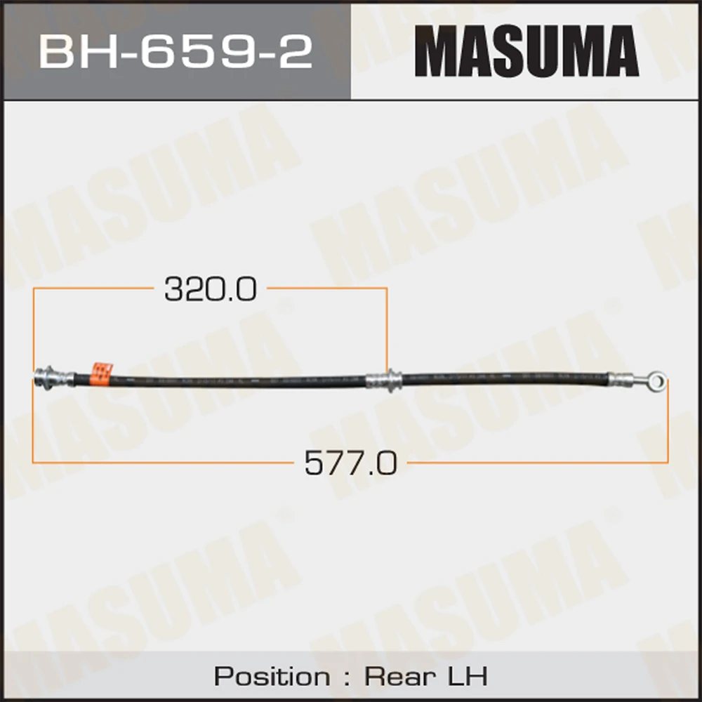 Шланг тормозной Masuma BH-659-2