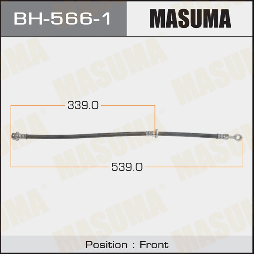 Шланг тормозной Masuma BH-566-1