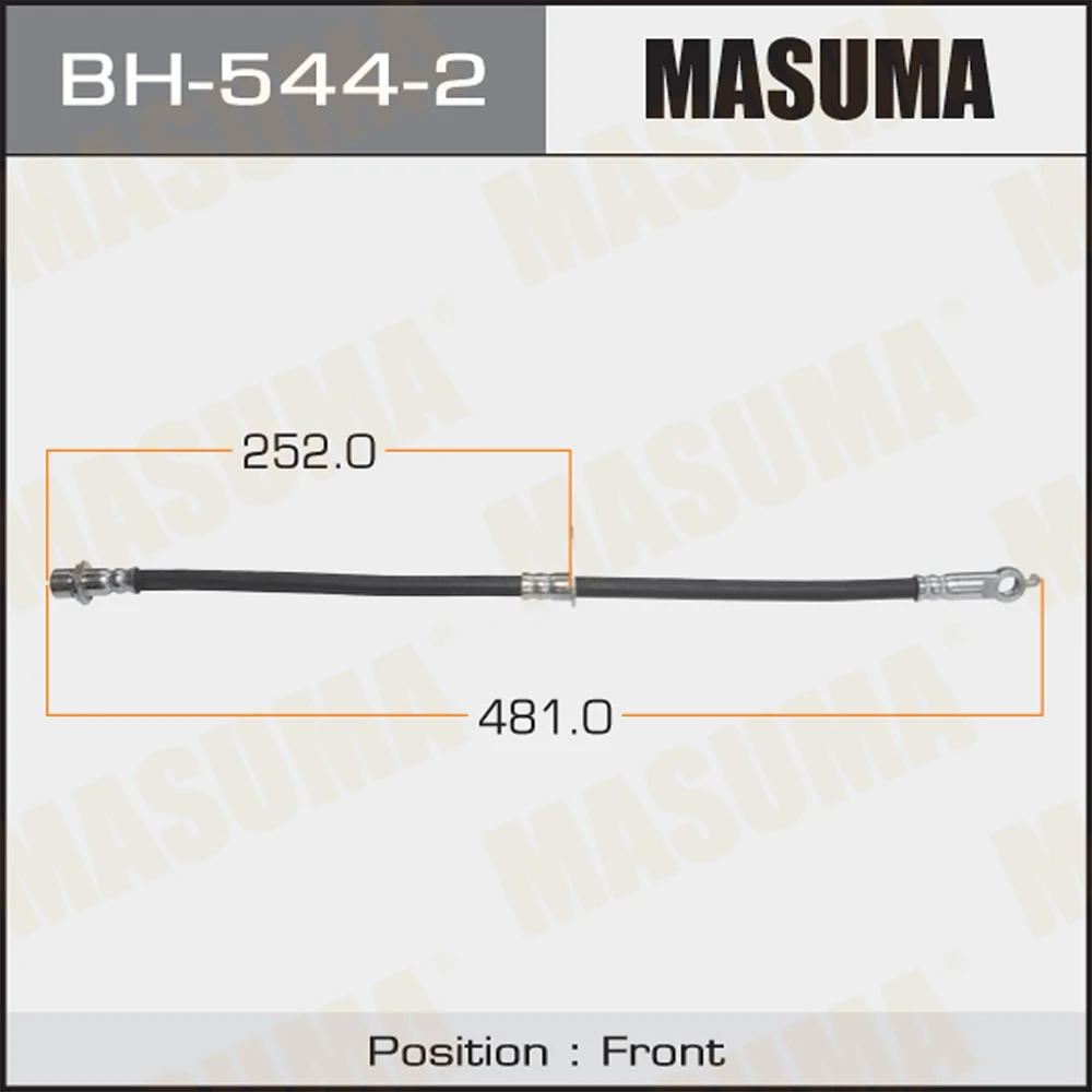 Шланг тормозной Masuma BH-544-2