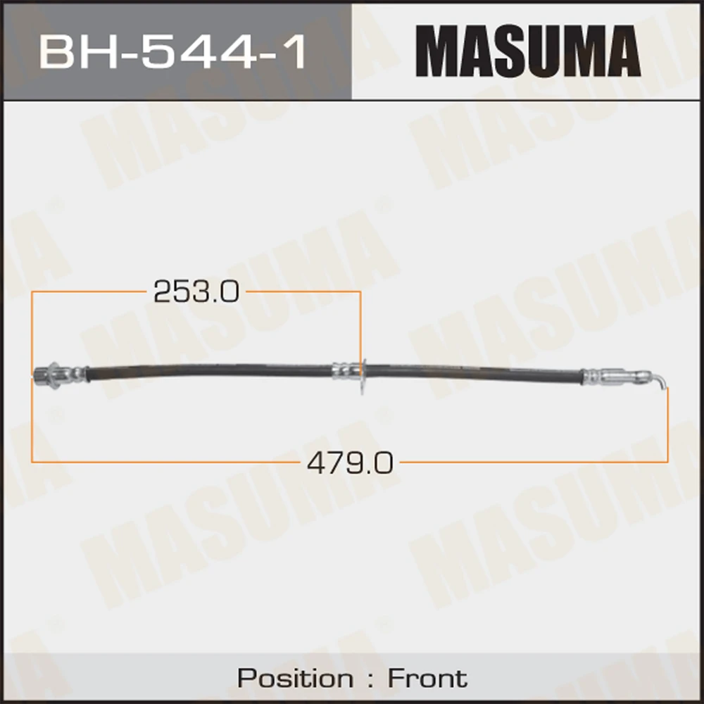 Шланг тормозной Masuma BH-544-1