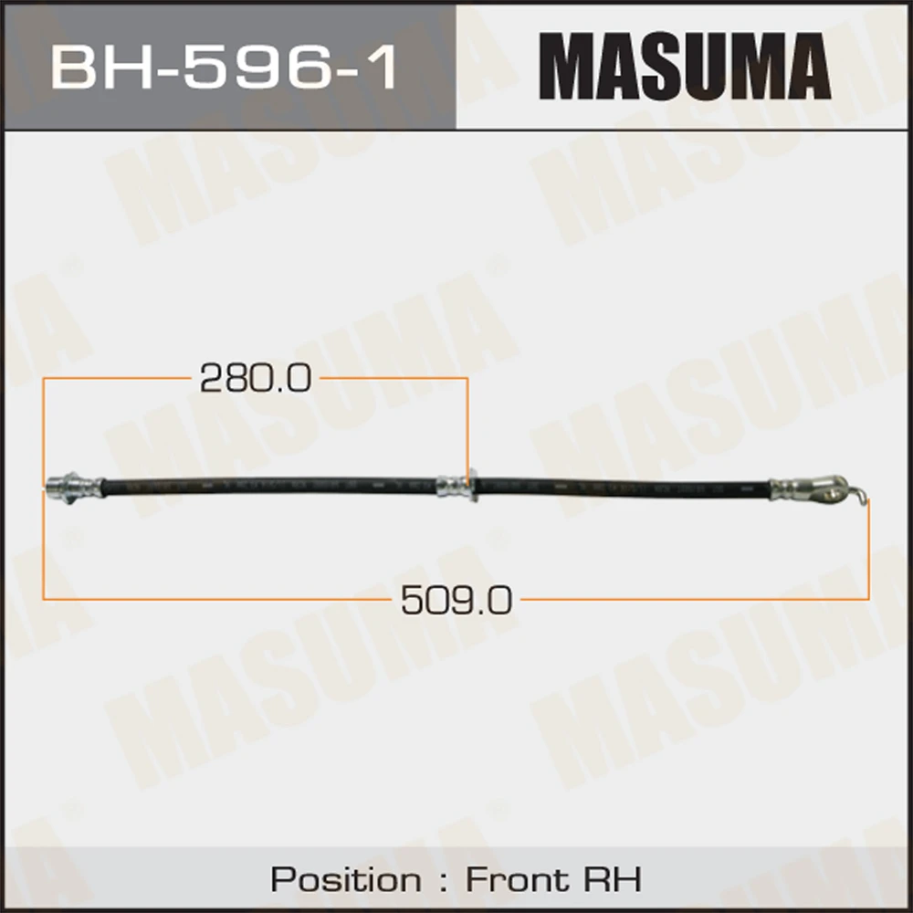 Шланг тормозной Masuma BH-596-1