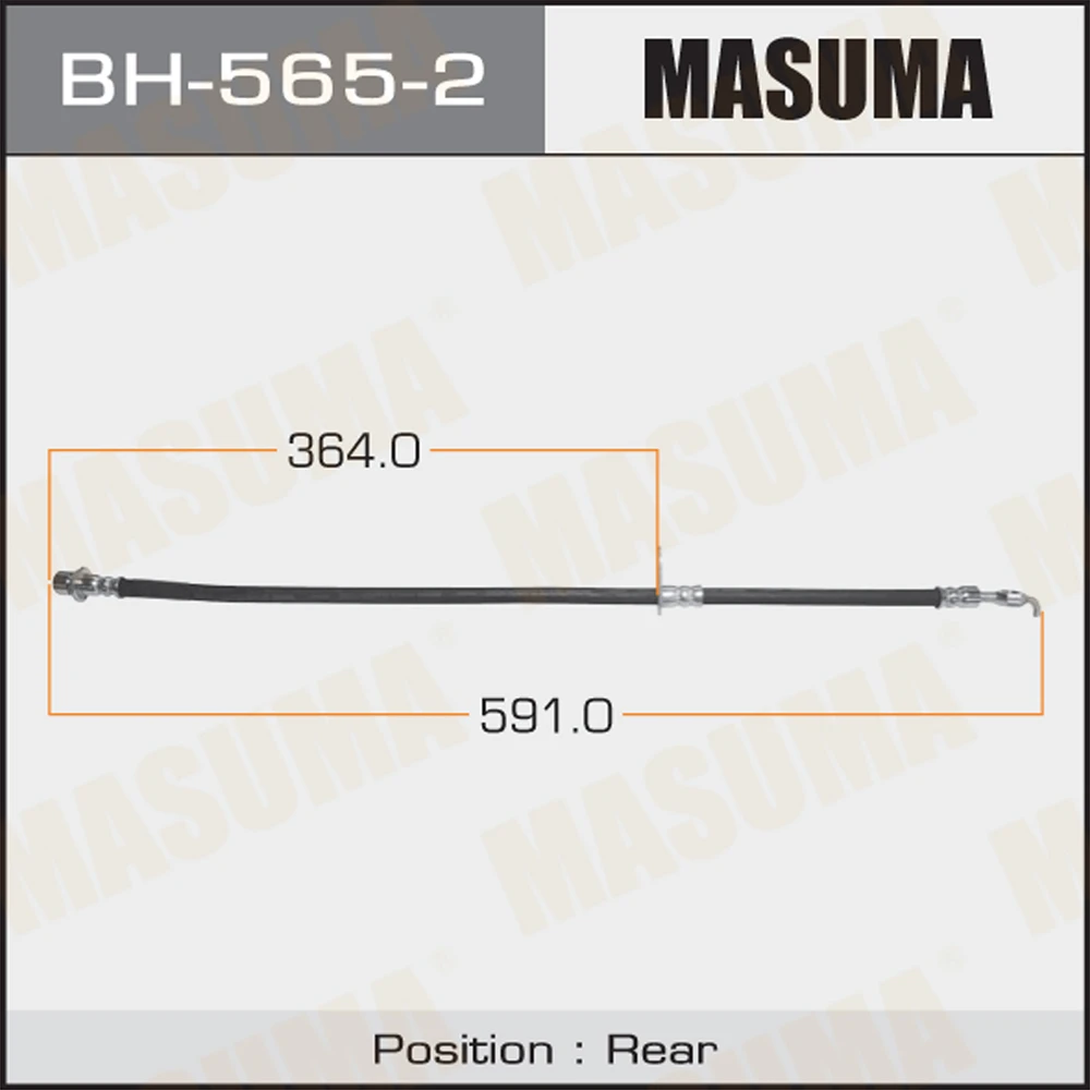Шланг тормозной Masuma BH-565-2