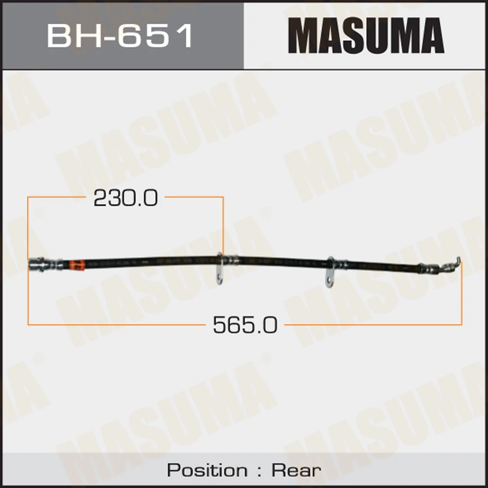 Шланг тормозной Masuma BH-651