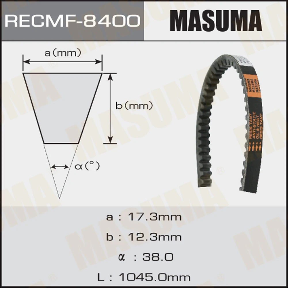 Ремень клиновой Masuma 8400