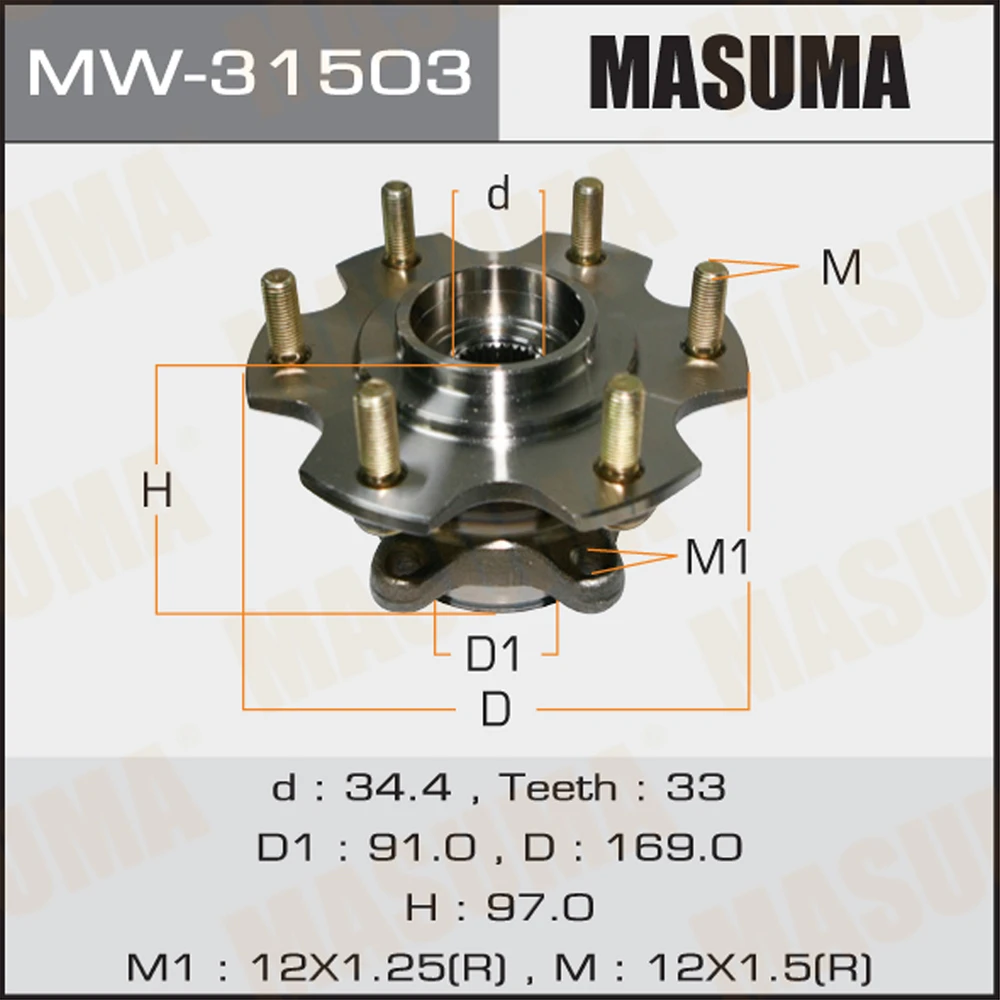 Ступичный узел Masuma MW-31503
