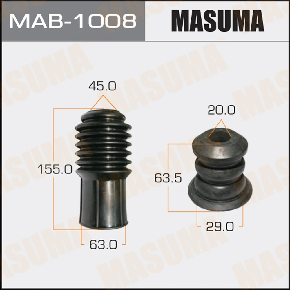 Пыльник амортизатора с отбойником универсальный Masuma MAB-1008