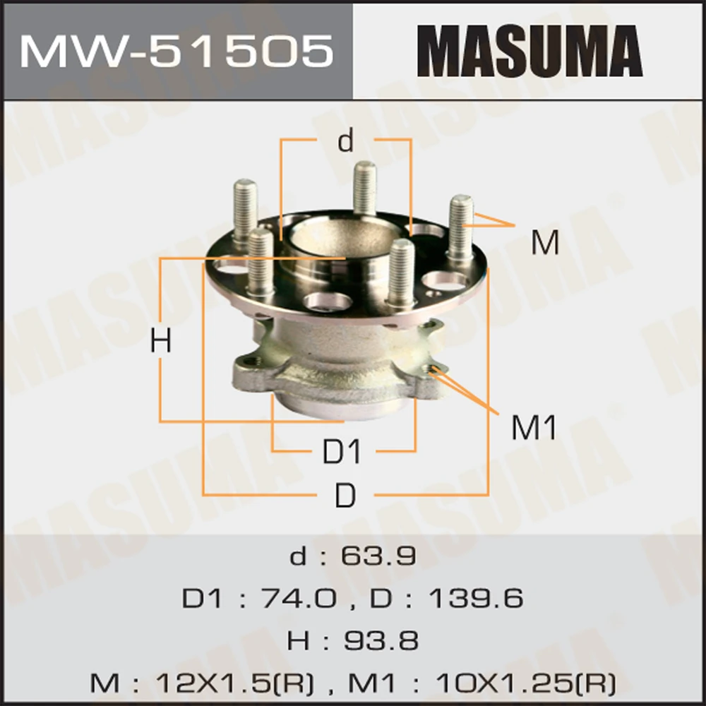 Ступичный узел Masuma MW-51505