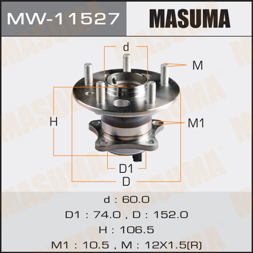 Ступичный узел Masuma MW-11527
