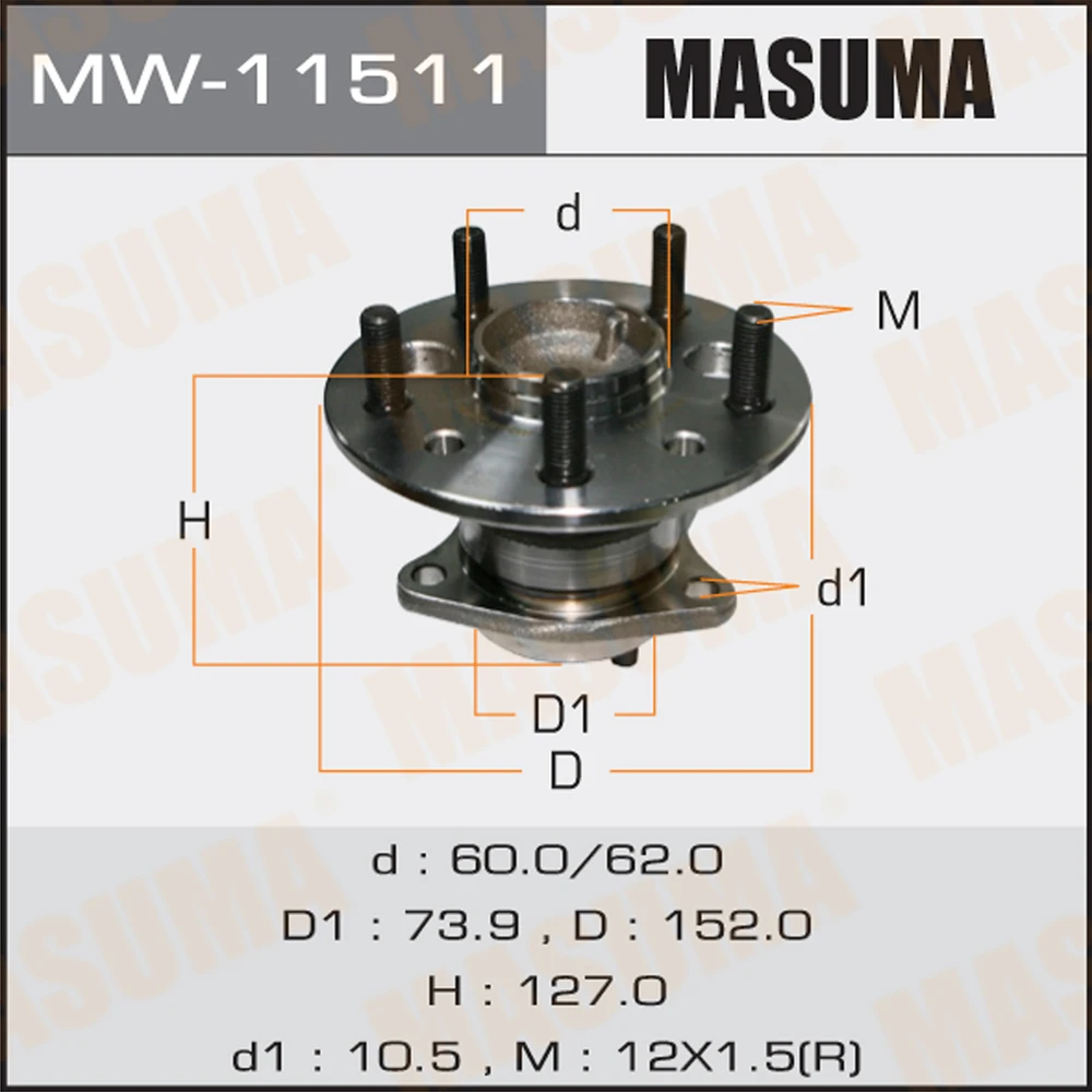 Ступичный узел Masuma MW-11511