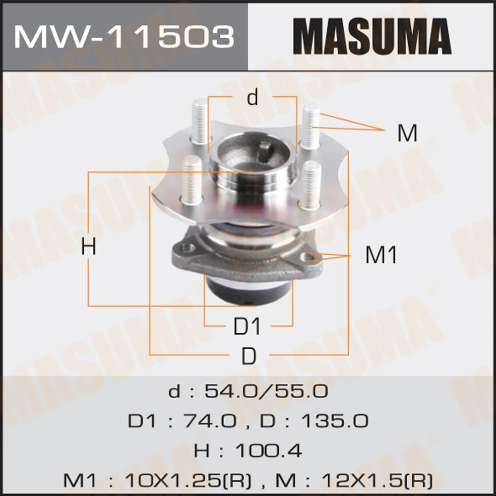 Ступичный узел Masuma MW-11503