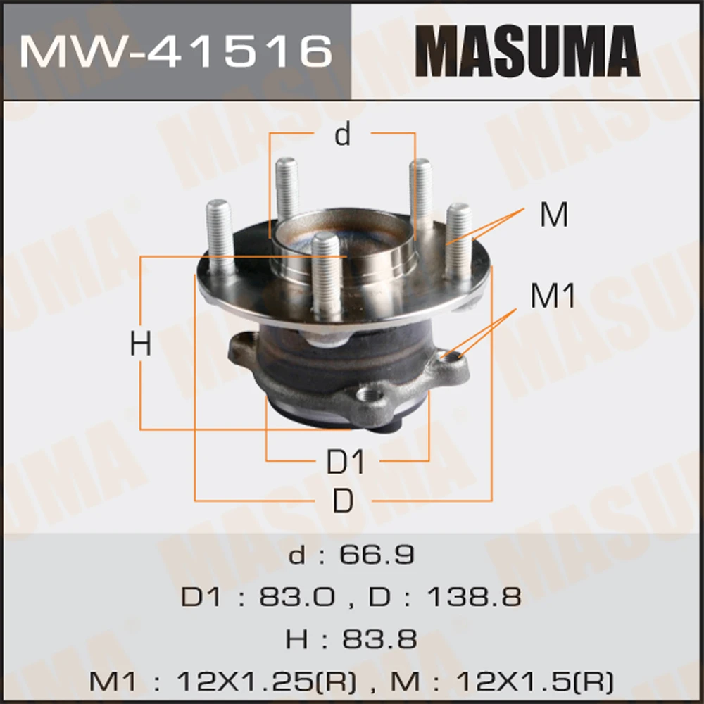 Ступичный узел Masuma MW-41516