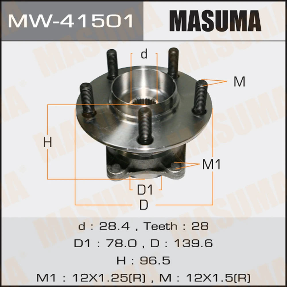 Ступичный узел Masuma MW-41501