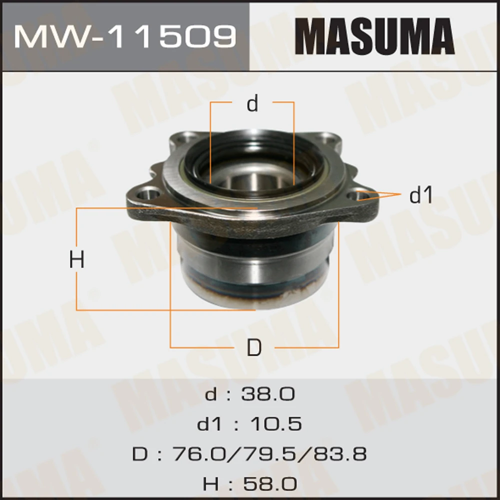 Ступичный узел Masuma MW-11509