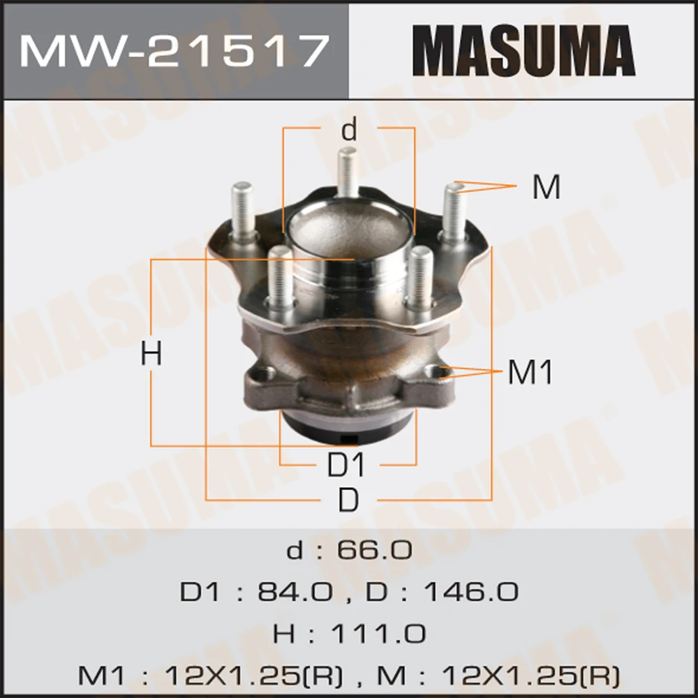 Ступичный узел Masuma MW-21517