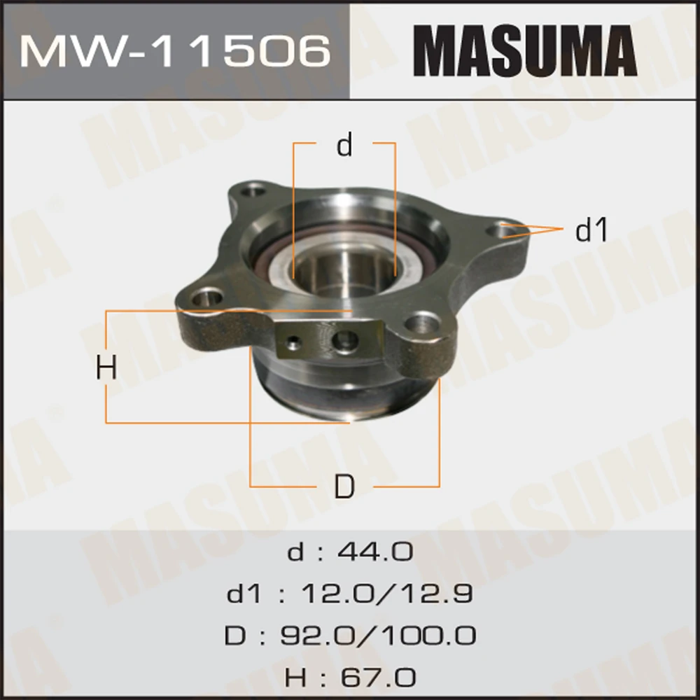 Ступичный узел Masuma MW-11506
