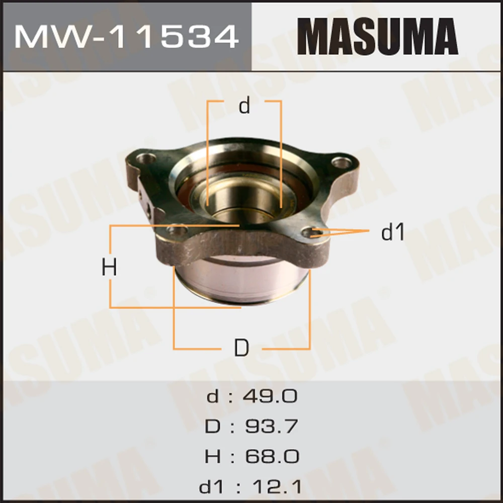 Ступичный узел Masuma MW-11534