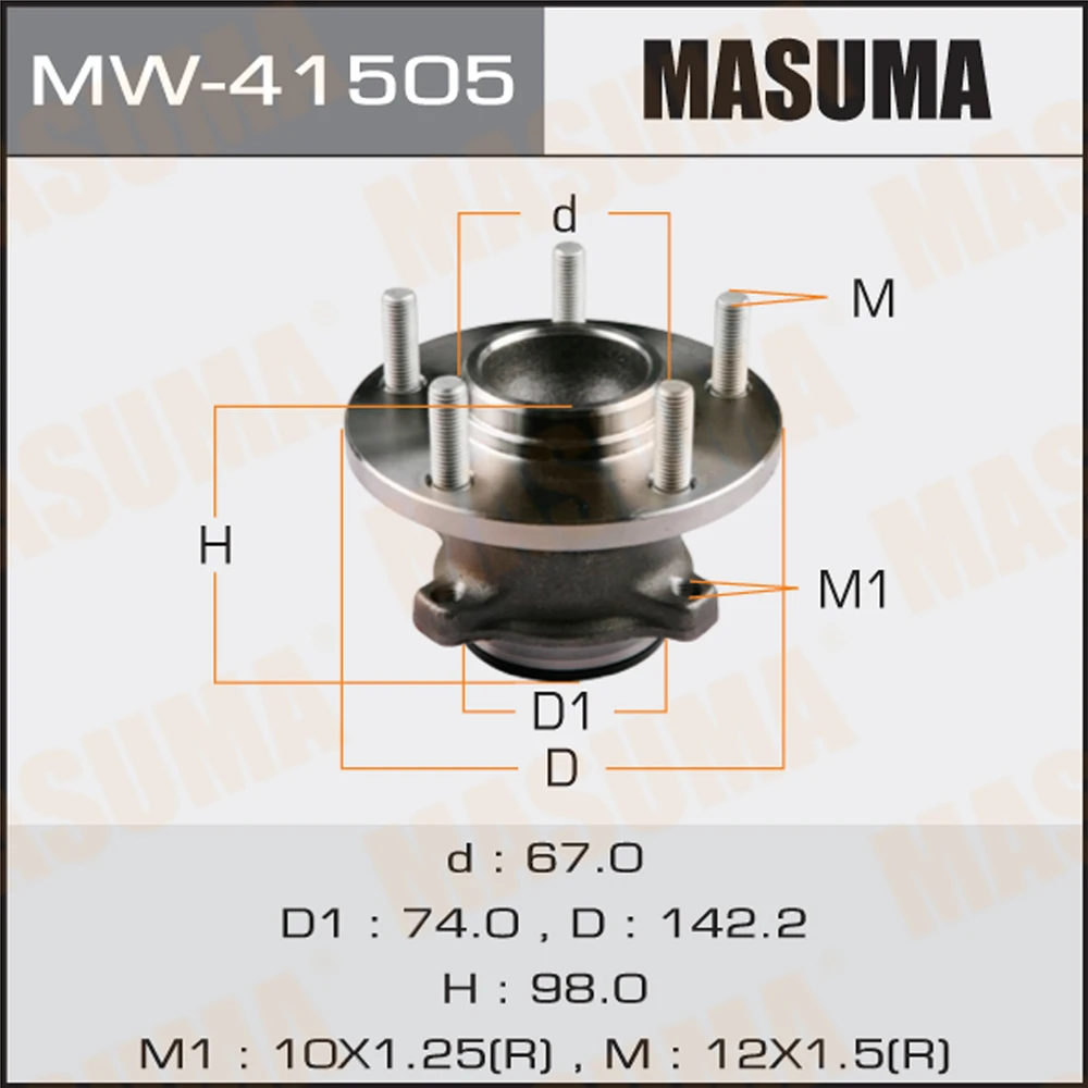 Ступичный узел Masuma MW-41505