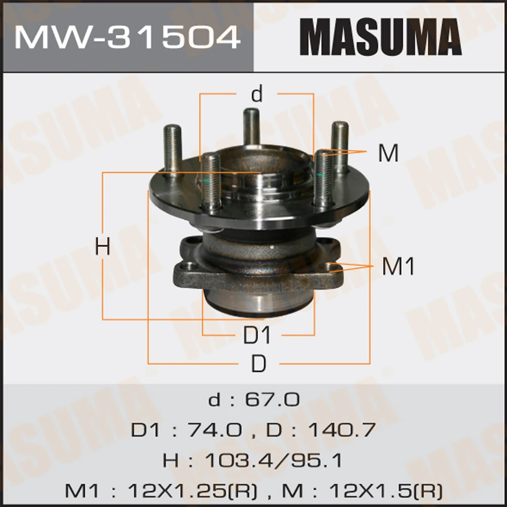 Ступичный узел Masuma MW-31504