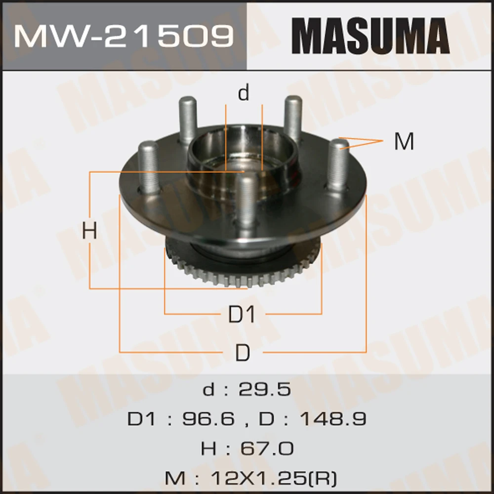 Ступичный узел Masuma MW-21509